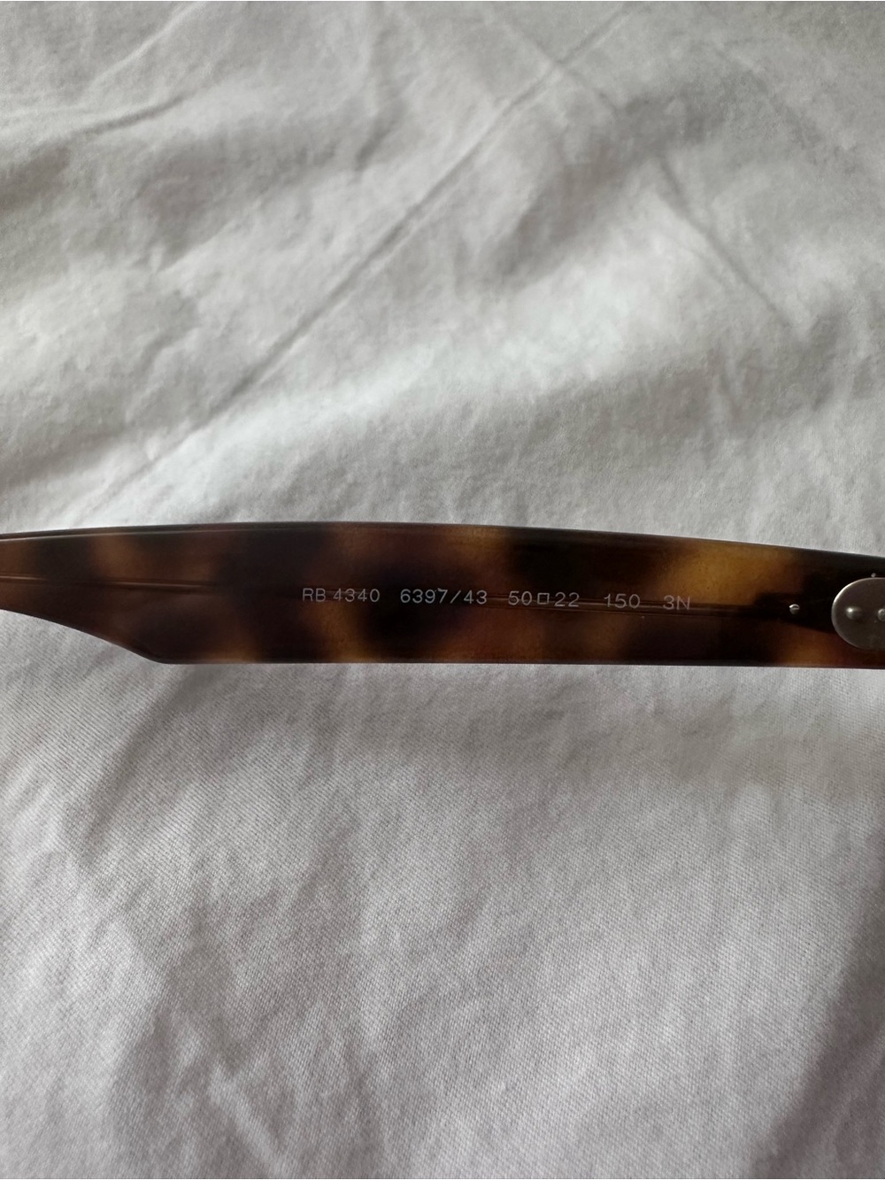 Ray-Ban RB4340 Wayfarer Ease - Tortoise/Brown - Case Included - Picture 4 of 4
